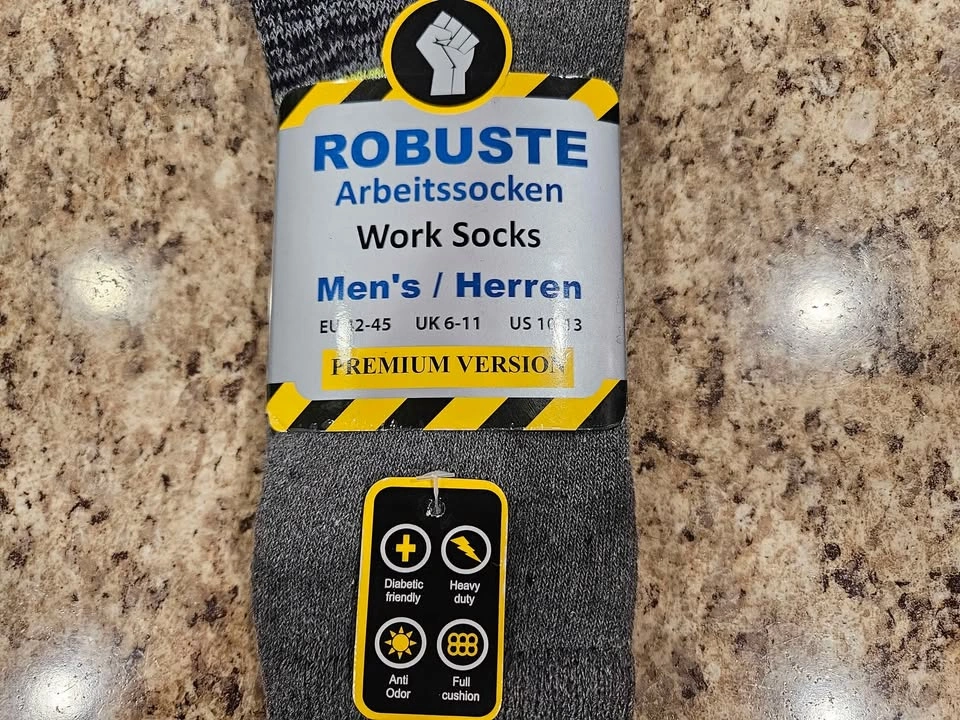 New Robuste Men's Work Socks Size 10-13 - photo 3
