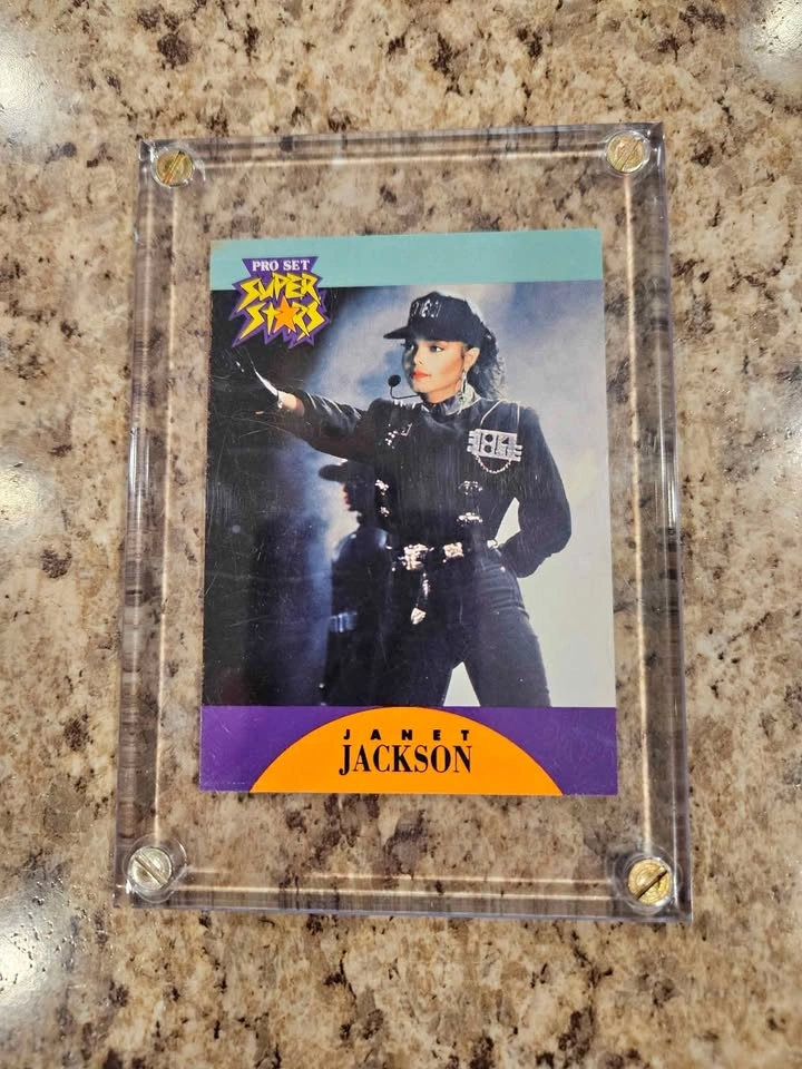 1990 Pro Set Super Stars Janet Jackson #1 Card
