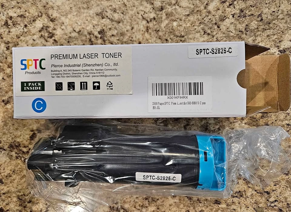 New LD Compatible Toner for Dell H625cdw H825cdw S2825cdn (Cyan)