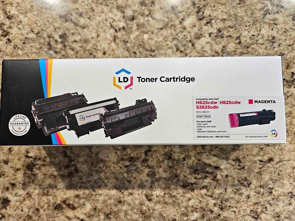 New LD Compatible Toner for Dell H625cdw H825cdw S2825cdn (Magen