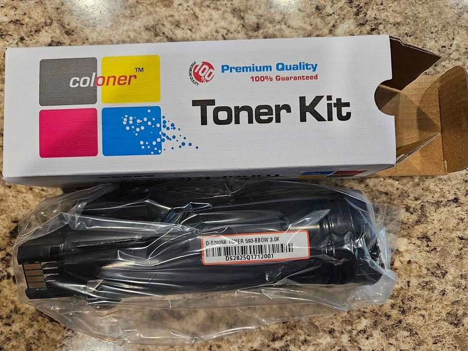 New Toner D-S2825K 593-BBOW 3-Pack Black Cartridges - photo 4