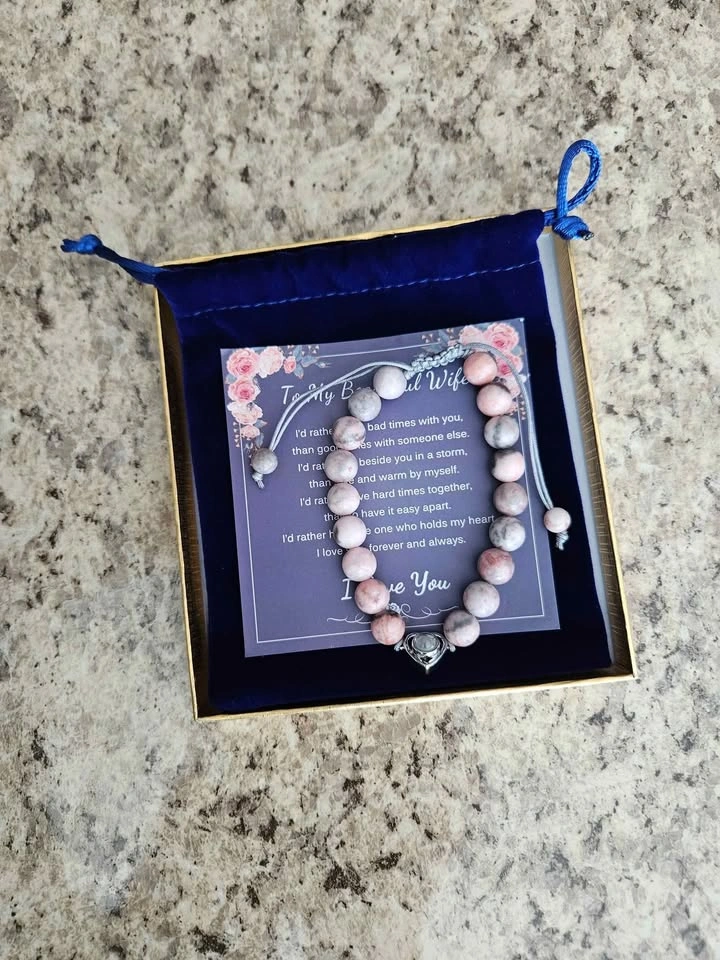New "To My Beautiful Wife" Bracelet w/ Gift Card, Bag & Box - photo 2