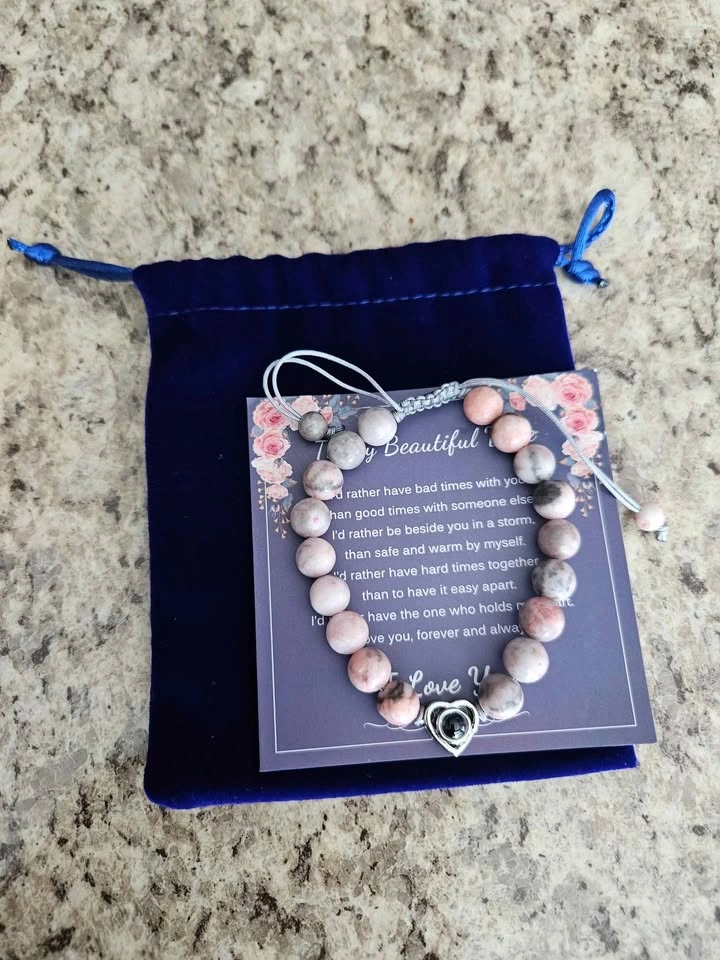 New "To My Beautiful Wife" Bracelet w/ Gift Card, Bag & Box - photo 4