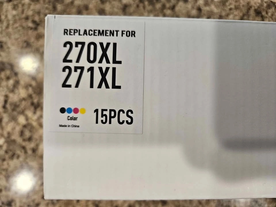 New Box of 15 Ink Replacement Cartridges for 270 271 XL Black an - photo 2