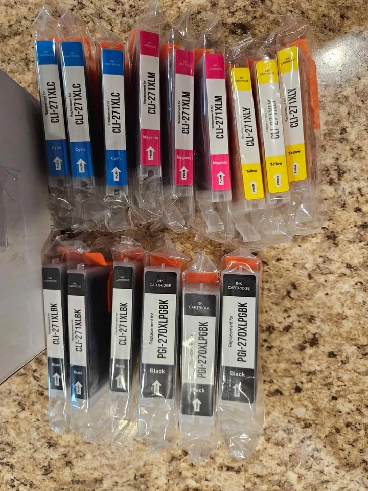 New Box of 15 Ink Replacement Cartridges for 270 271 XL Black an - photo 3