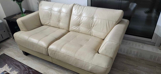 Genuine Leather Loveseat