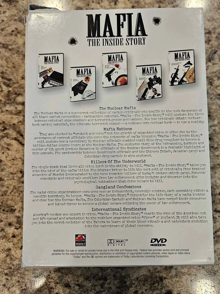 New MAFIA the Inside Story 5 DVD Box Set - photo 2