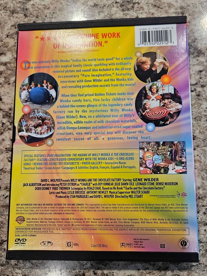 Willy Wonka and the Chocolate Factory DVD Special Widescreen Edi - photo 2