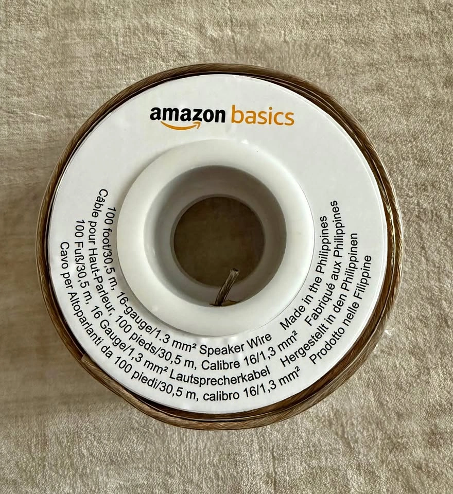 Brand New 100ft Amazon Basics Speaker Wire!