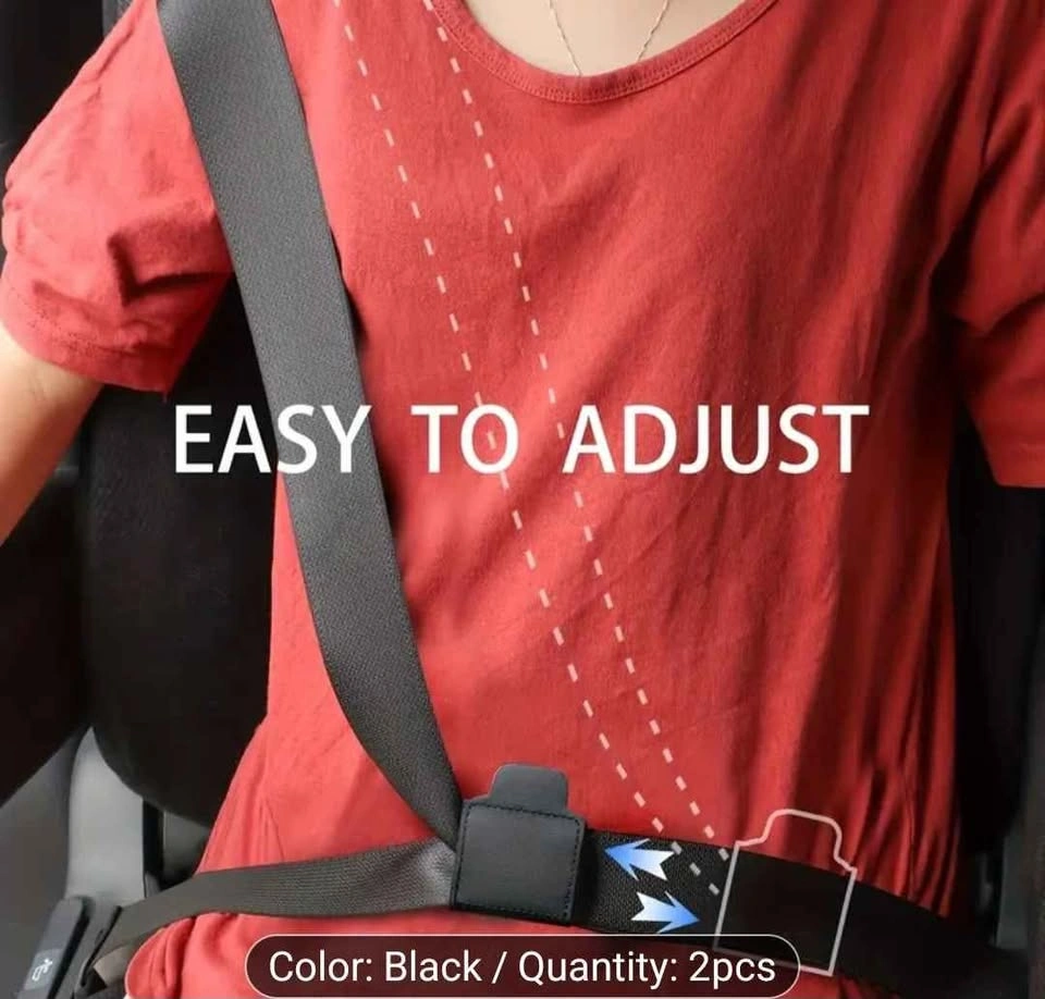 2pcs Universal Faux Leather Car Seat Belt Clip - photo 3