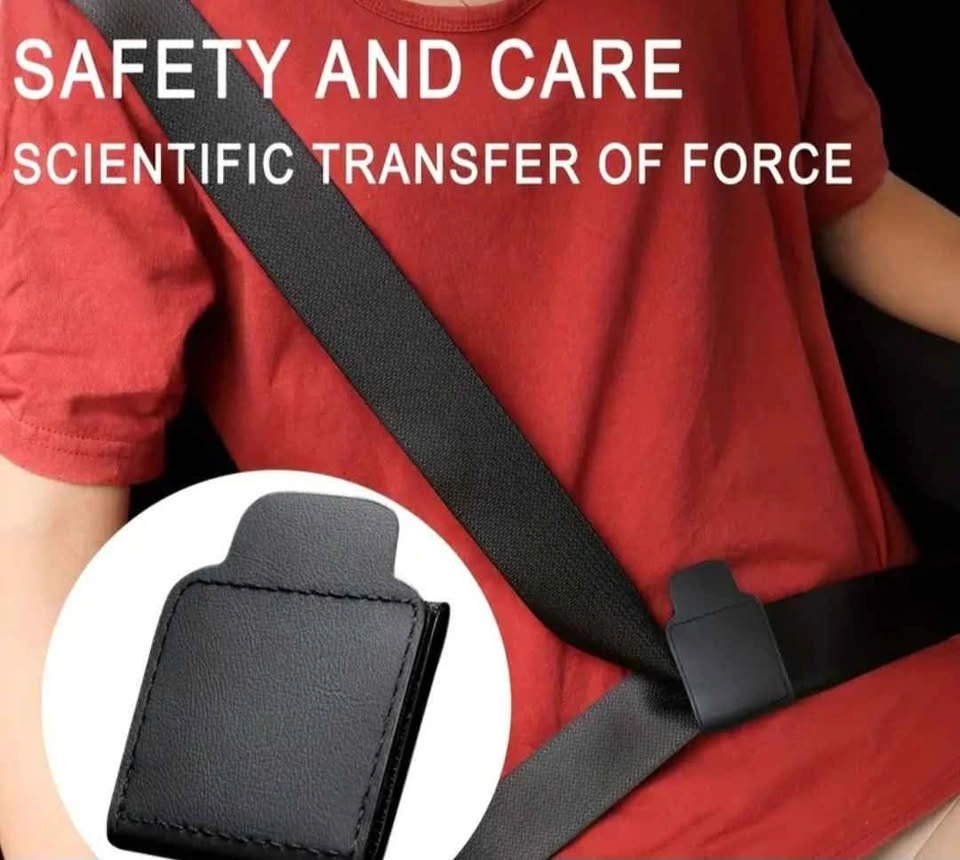 2pcs Universal Faux Leather Car Seat Belt Clip - photo 4