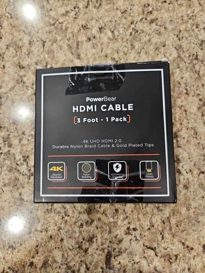 Powerbear HDMI Cable 3 Foot - 1 Pack Open Box - photo 5