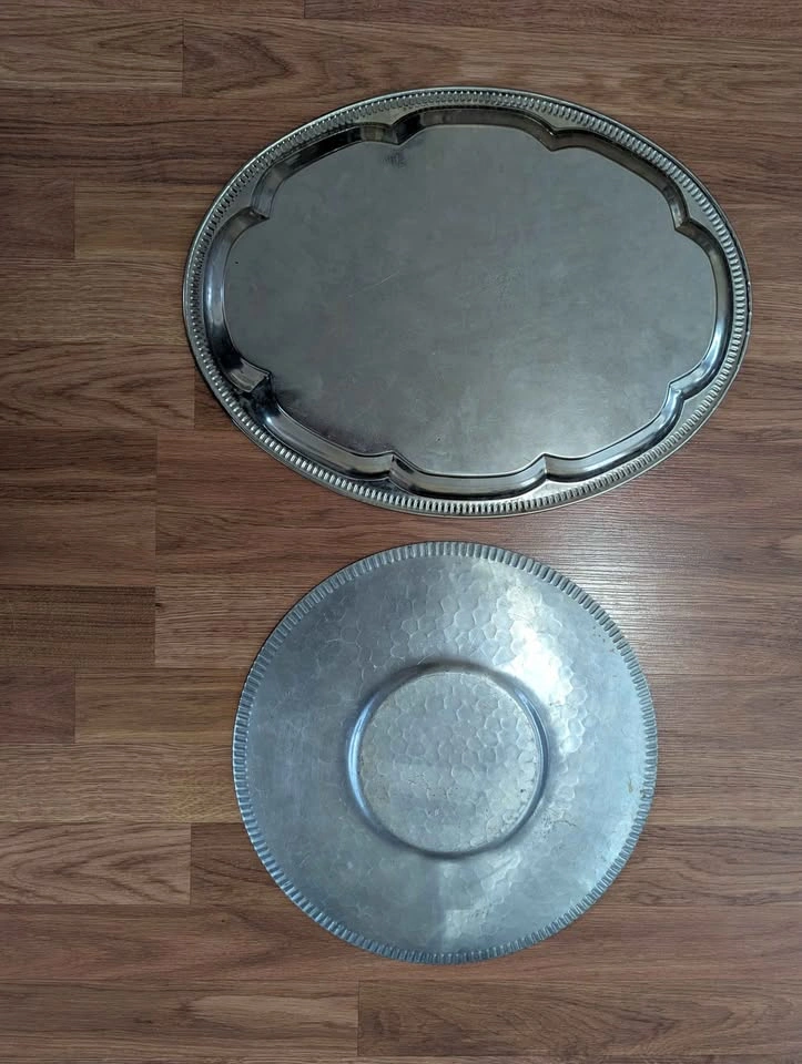 Vintage Aluminium Serving Trays - photo 2