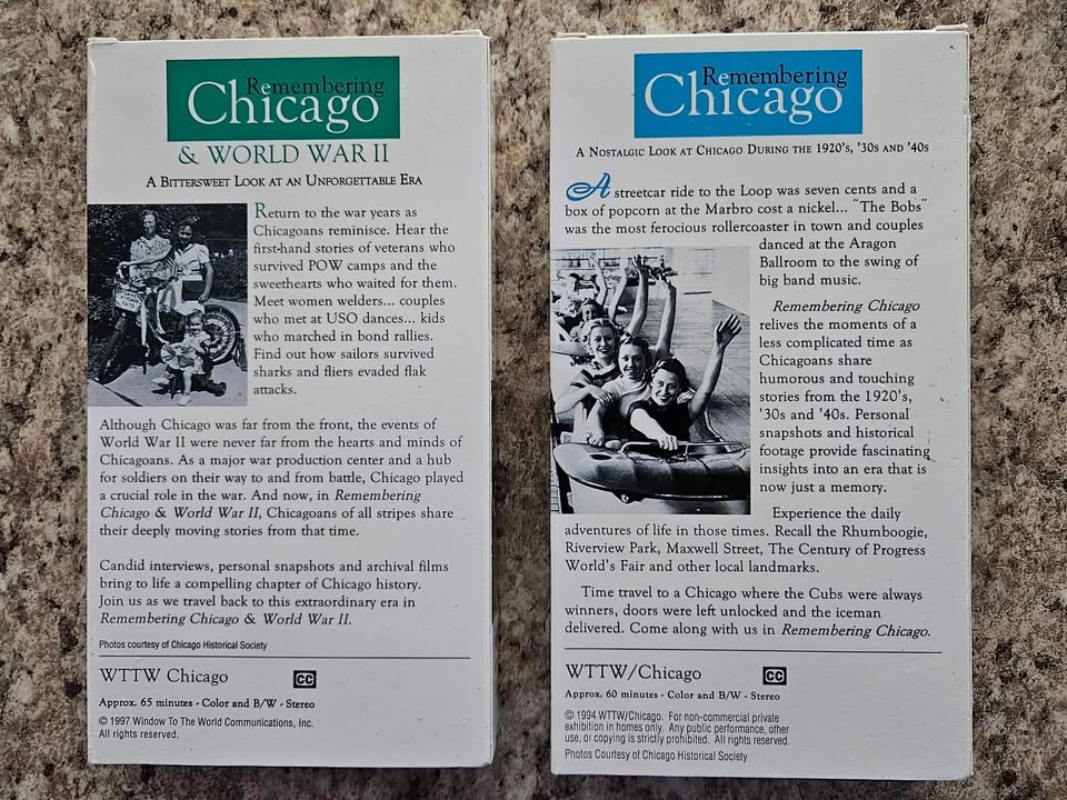 Remembering Chicago 1920s-1940s VHS WTTW Documentary - photo 2
