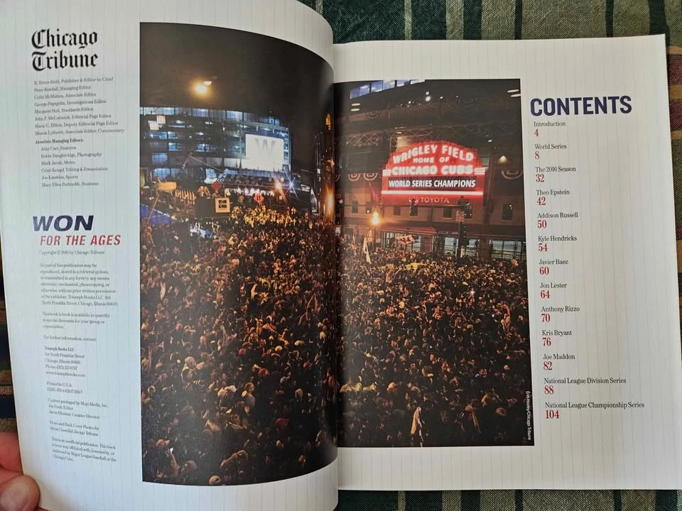 Chicago Cubs World Series 2016 Commemorative Book - photo 5