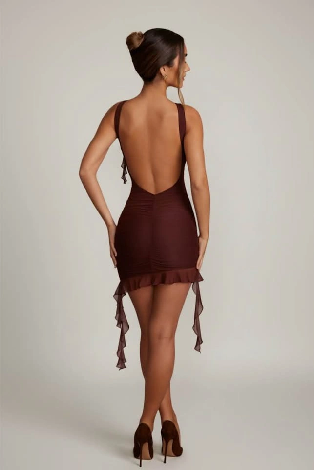 Oh Polly Backless Ruffled Dress – US Size 2 (Worn Once) - photo 2
