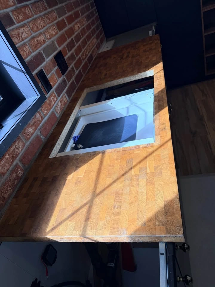 2 Butcher Block Countertops w/ Sink & Faucet - photo 3
