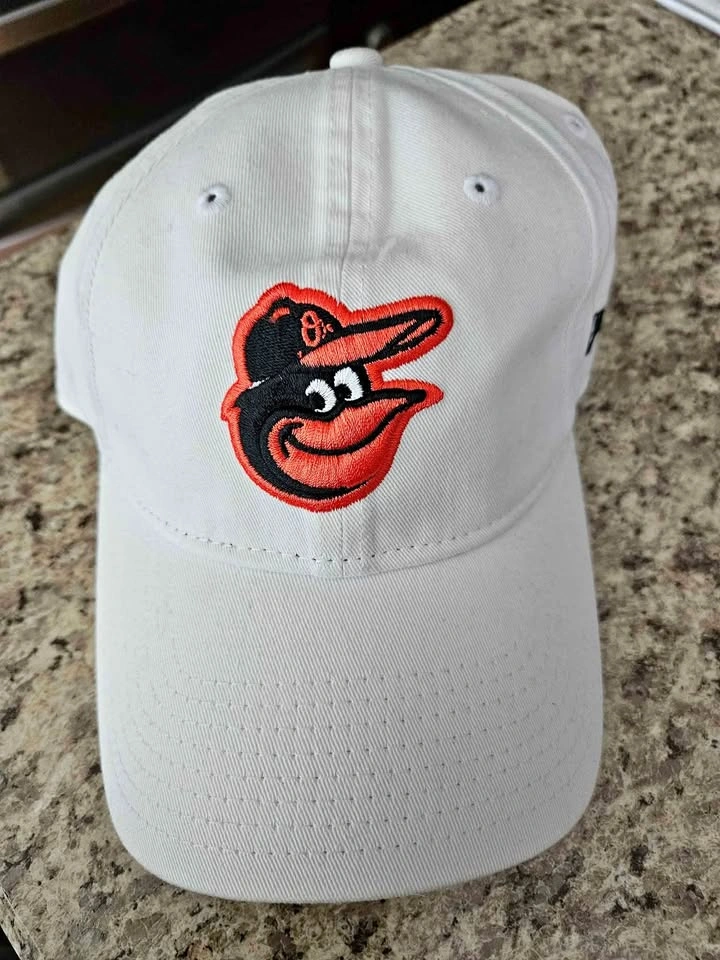 Baltimore Orioles White 39THIRTY Adjustable Fit Hat