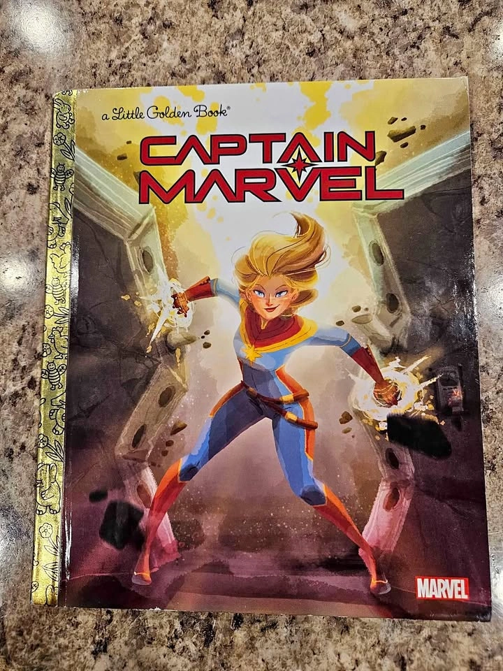 Captain Marvel A Little Golden Book By John Sazaklis Hardcover