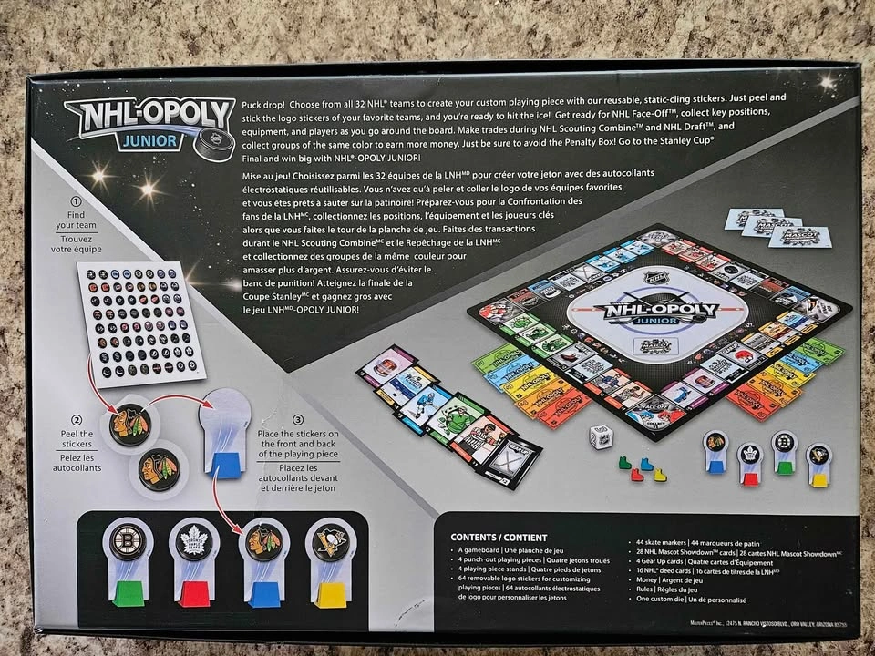 NHL-Opoly Junior Board Game - Hockey Kids Monopoly - photo 3