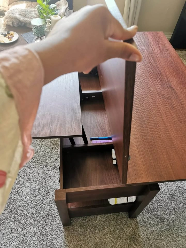Lift Top Coffee Table with Storage - photo 2