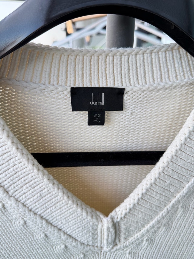 Dunhill V-Neck Wool Blend Sweater - Large - photo 2