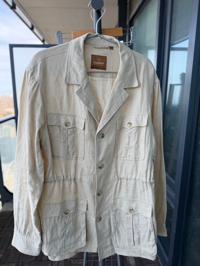Brand new linen Safari Jacket