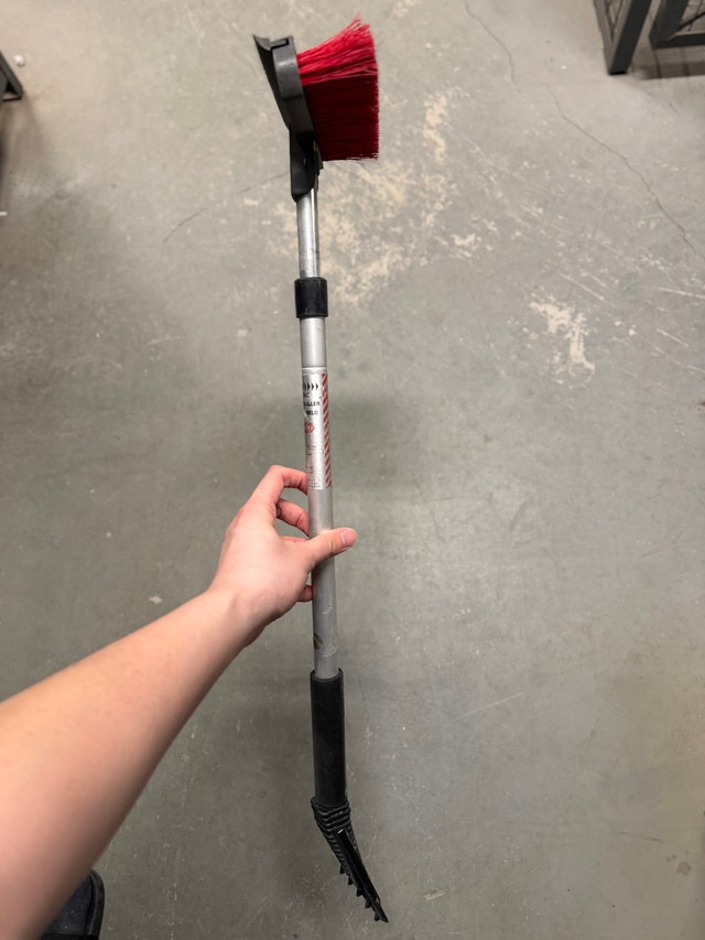 Extendable Auto Snow Brush with Ice Scraper - photo 2