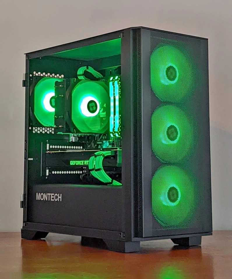 Green Machine Budget Gaming PC | Ryzen 5 3600 - Rtx 2080 - 16 gb