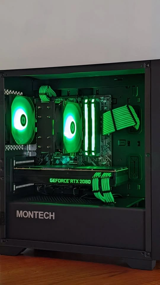 Green Machine Budget Gaming PC | Ryzen 5 3600 - Rtx 2080 - 16 gb - photo 3