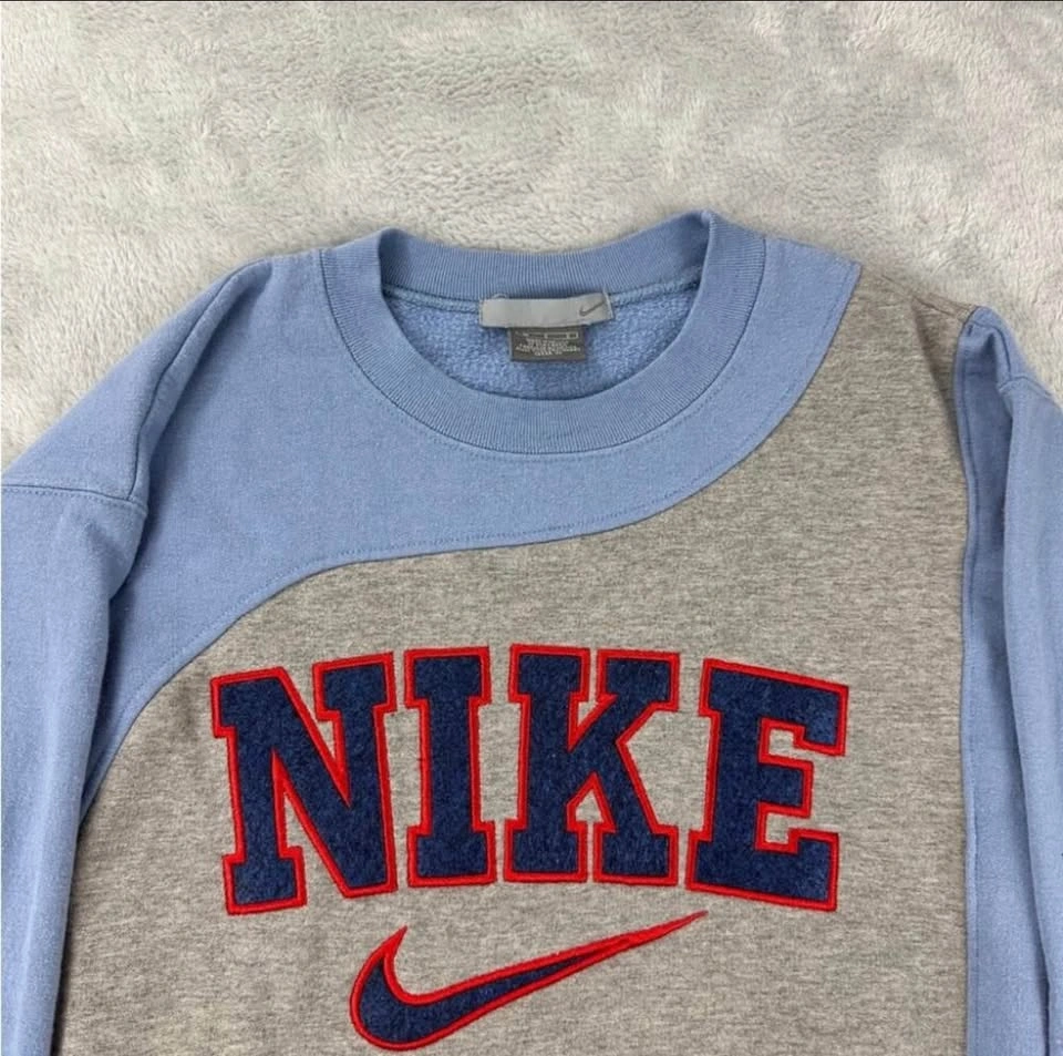 Nike Rework Blue and Grey Sweatshirt Retro Men’s Size M - photo 5