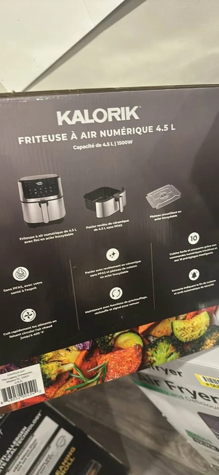 KALORIK Nutrifryer Digital Air Fryer 5 QT 4.5 L PFAS-Free - photo 2
