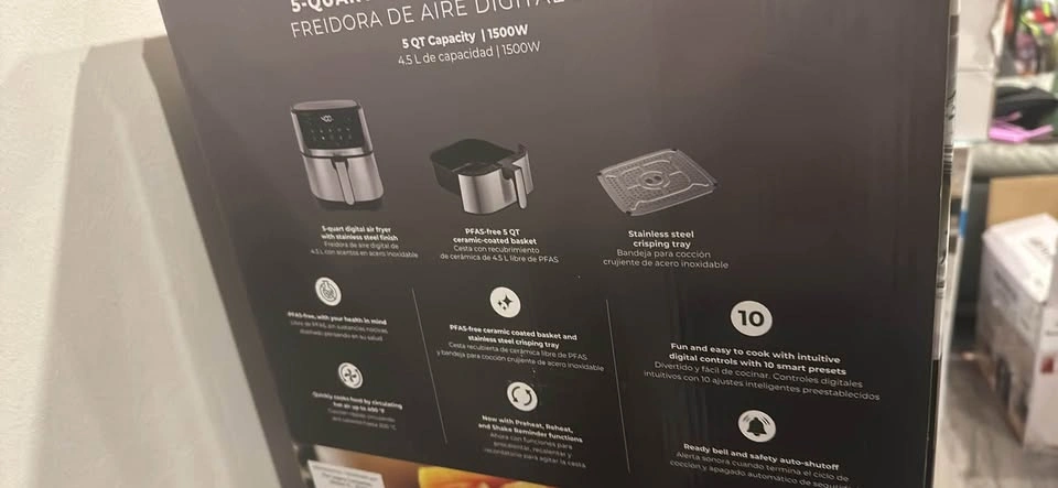KALORIK Nutrifryer Digital Air Fryer 5 QT 4.5 L PFAS-Free - photo 4