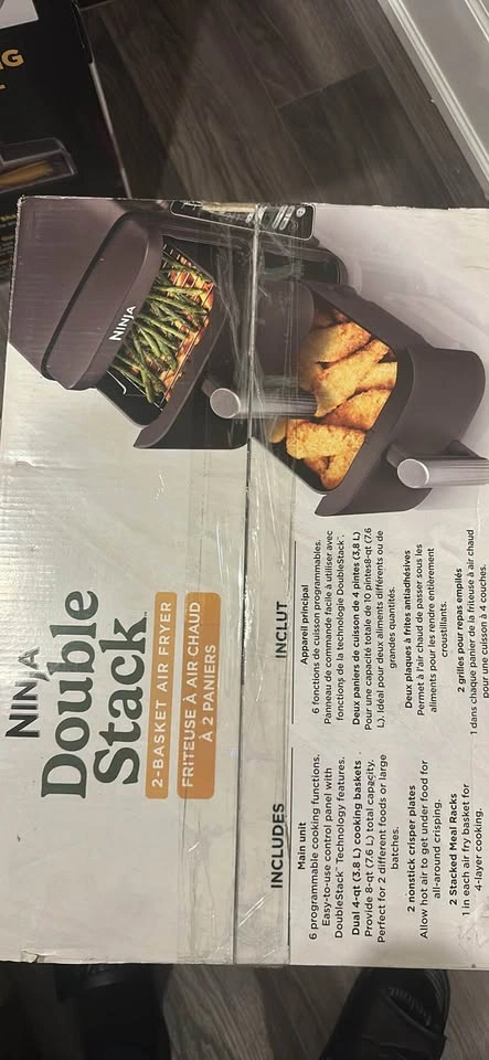 Ninja Double Stack 2-Basket Air Fryer 8-Qt New in Box - photo 2
