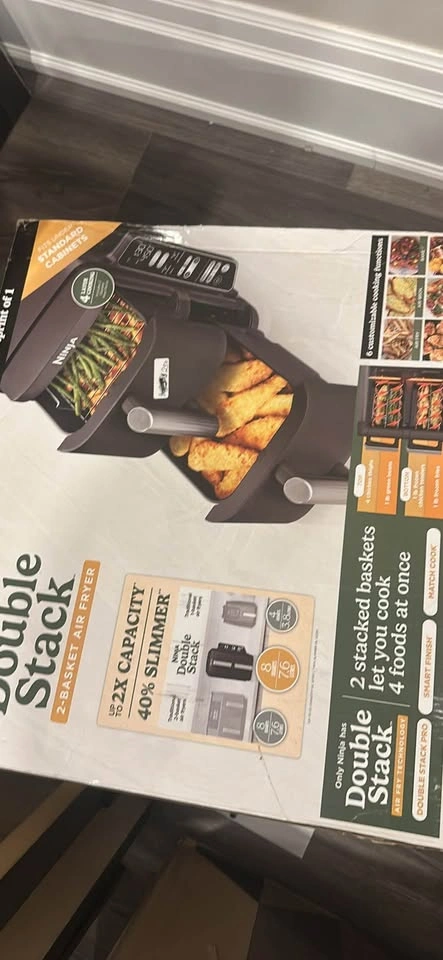 Ninja Double Stack 2-Basket Air Fryer 8-Qt New in Box - photo 3