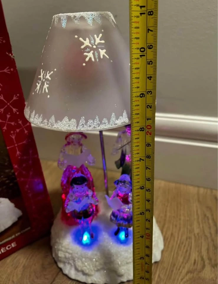 Christmas Tealight Lamp - Victorian Carollers, Colour Changing, - photo 2