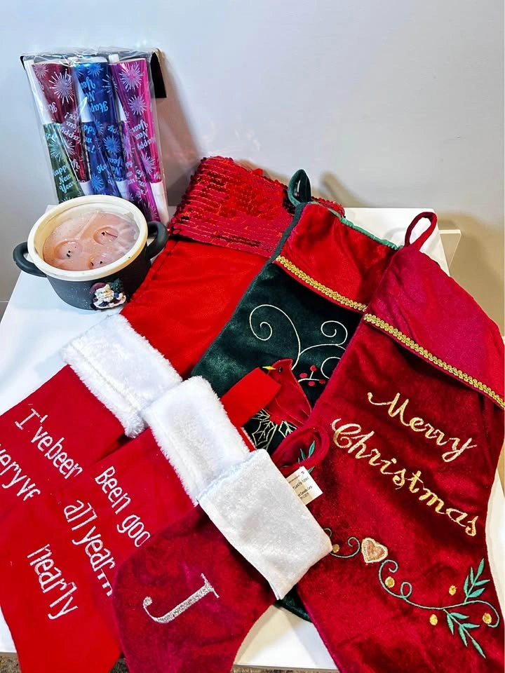 Christmas Stocking Bundle – Decorative Holiday Stockings & Festi - photo 2