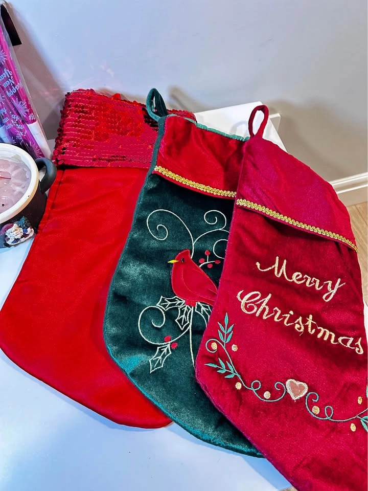 Christmas Stocking Bundle – Decorative Holiday Stockings & Festi - photo 3