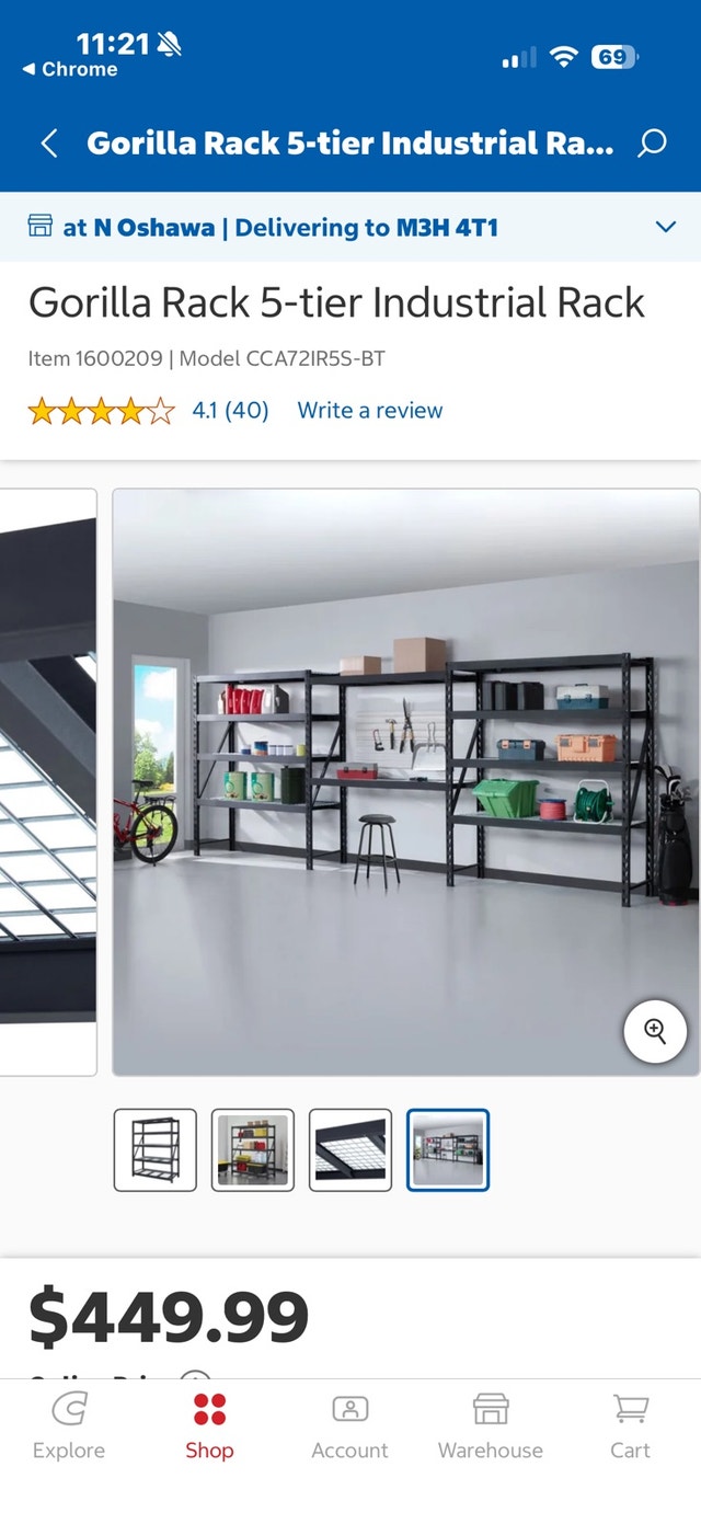 Gorilla Rack - 5-Tier Industrial Shelving Unit - photo 3