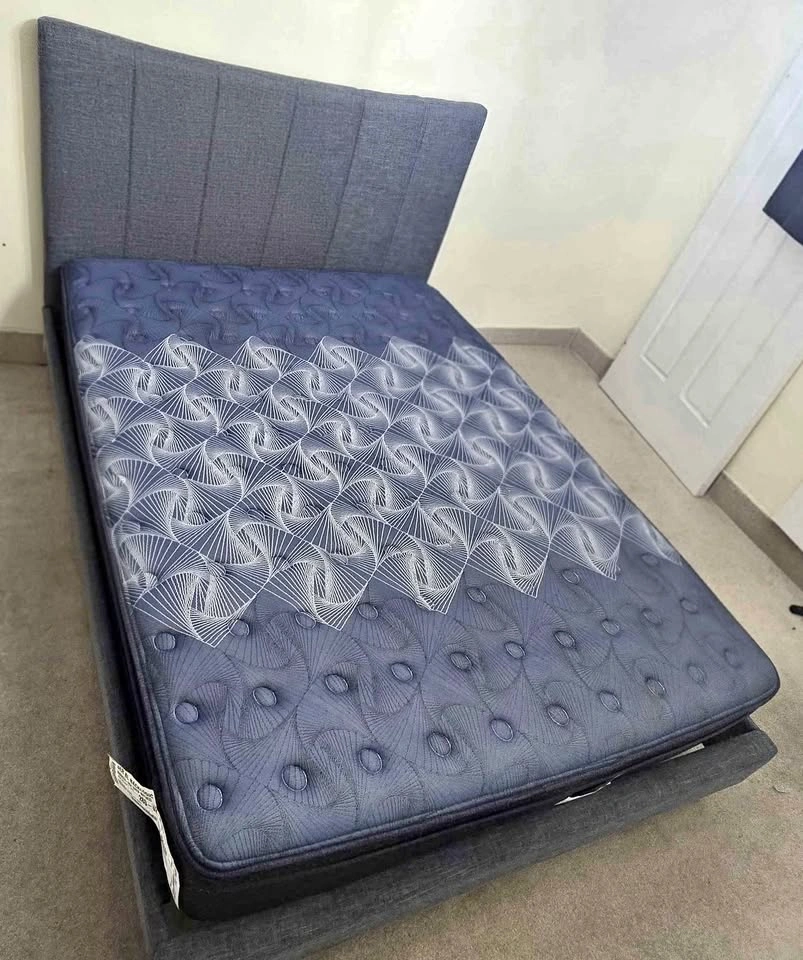 Queen Bed and Serta Mattress Combo