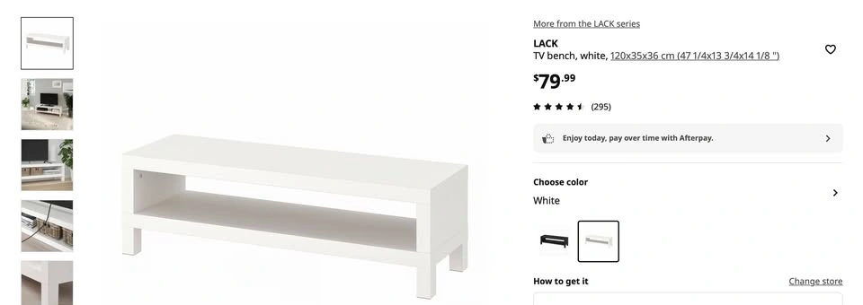 IKEA LACK TV Unit White - photo 2