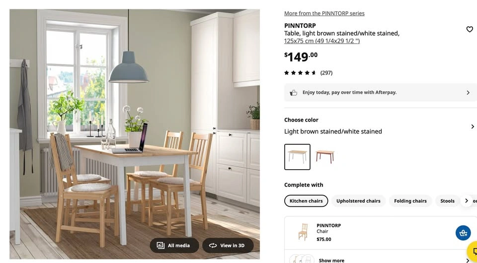 IKEA Pinntorp Table - photo 4