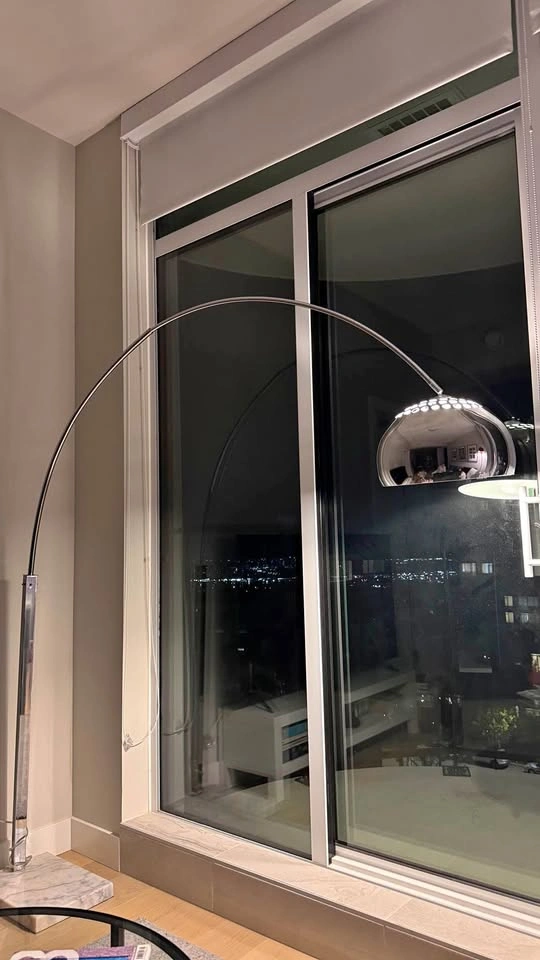 Marble Base Arc Floor Lamp