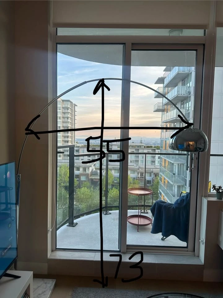 Marble Base Arc Floor Lamp - photo 3