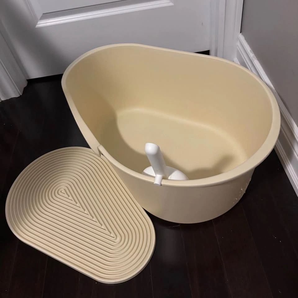 Cat Litter Box Set w/ Mat & Scoop - photo 2