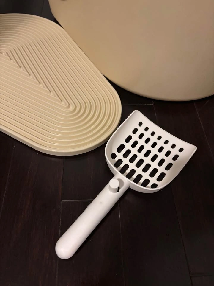 Cat Litter Box Set w/ Mat & Scoop - photo 4