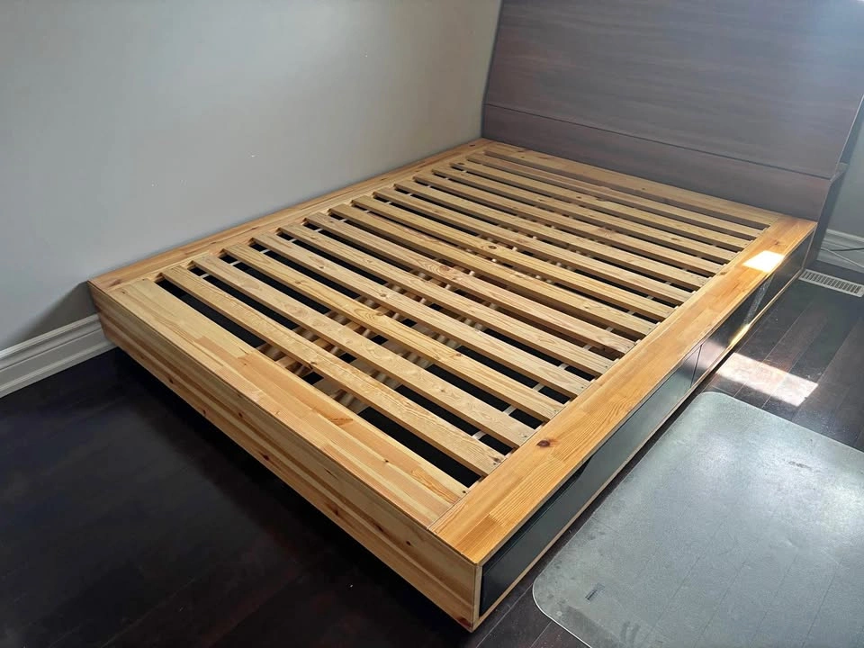 IKEA Queen Bed Frame with 4 Drawers