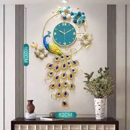 Peacock wall clock - photo 2