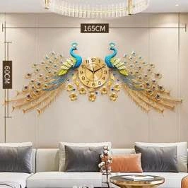 Peacock wall clock - photo 2