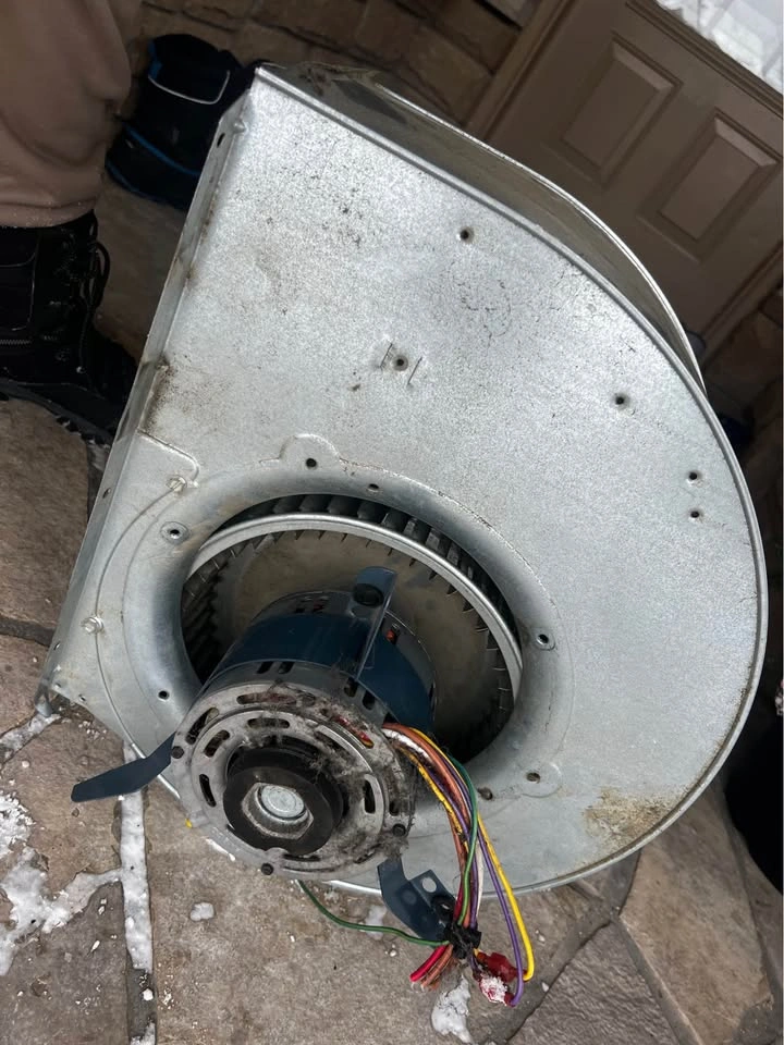Furnace Blower Motor with Housing – Used - photo 3